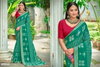 Ganga 118 By 5d Designer Shimmer Chiffon Printed Saree Suppliers In India